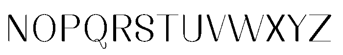 Dichora Thin Font UPPERCASE