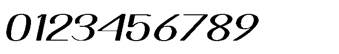 Dichora Ultra Expanded Oblique Font OTHER CHARS