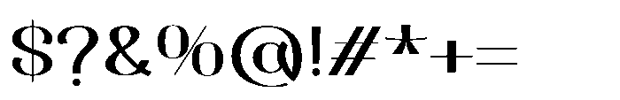 Dichora Ultra Expanded Font OTHER CHARS