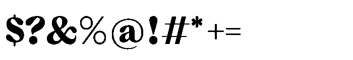 Dickens Black Font OTHER CHARS