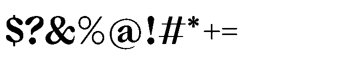 Dickens Bold Font OTHER CHARS
