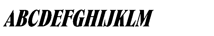 Dickens Cnd Black Italic Font UPPERCASE