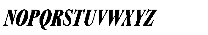 Dickens Cnd Black Italic Font UPPERCASE