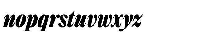 Dickens Cnd Black Italic Font LOWERCASE