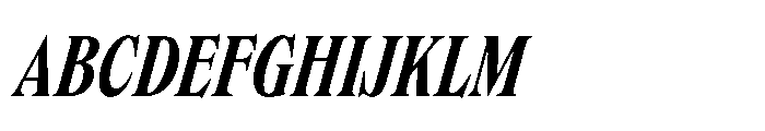 Dickens Cnd Bold Italic Font UPPERCASE