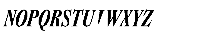 Dickens Cnd Bold Italic Font UPPERCASE