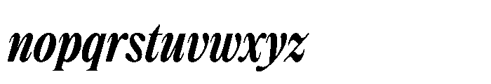 Dickens Cnd Bold Italic Font LOWERCASE