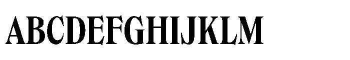 Dickens Cnd Bold Font UPPERCASE