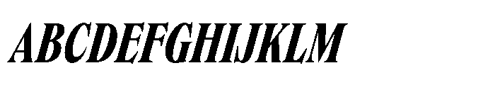 Dickens Cnd Extrabold Italic Font UPPERCASE