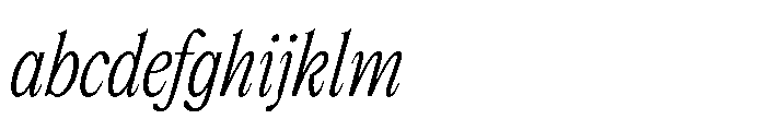 Dickens Cnd Extralight Italic FONT