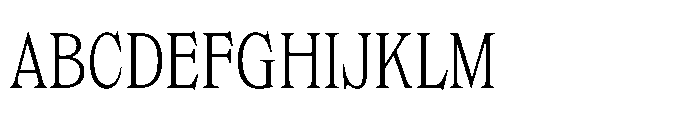 Dickens Cnd Extralight Font UPPERCASE