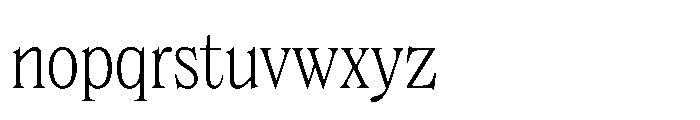 Dickens Cnd Extralight Font LOWERCASE