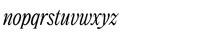 Dickens Cnd Light Italic Font LOWERCASE
