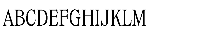 Dickens Cnd Light Font UPPERCASE