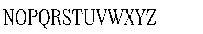 Dickens Cnd Light Font UPPERCASE
