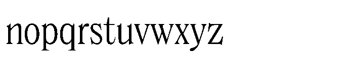 Dickens Cnd Light Font LOWERCASE