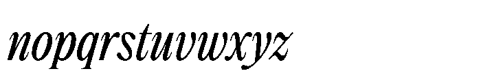 Dickens Cnd Regular Italic Font LOWERCASE