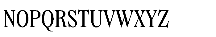 Dickens Cnd Regular Font UPPERCASE