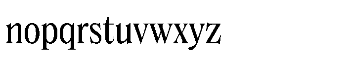 Dickens Cnd Regular Font LOWERCASE