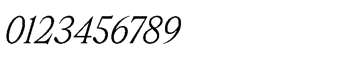 Dickens Extralight Italic Font OTHER CHARS