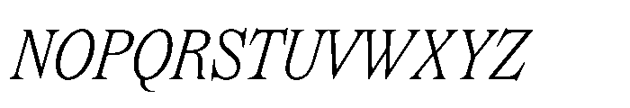 Dickens Extralight Italic Font UPPERCASE