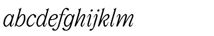 Dickens Extralight Italic FONT
