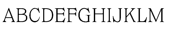 Dickens Extralight Font UPPERCASE