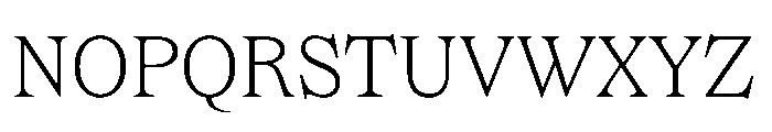 Dickens Extralight Font UPPERCASE