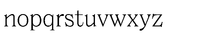 Dickens Extralight Font LOWERCASE