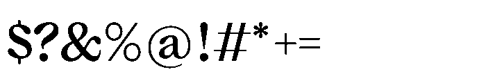 Dickens Medium Font OTHER CHARS