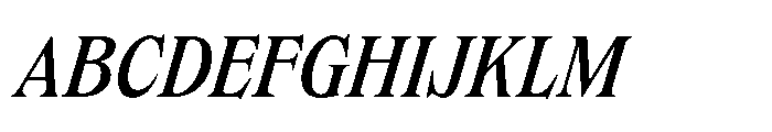 Dickens Regular Italic Font UPPERCASE