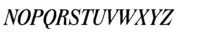 Dickens Regular Italic Font UPPERCASE