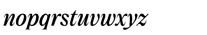 Dickens Regular Italic Font LOWERCASE