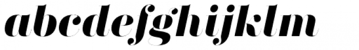 Didonesque Ghost Black Italic Font LOWERCASE