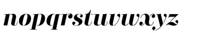 Didonesque Stencil Bold Italic Font LOWERCASE