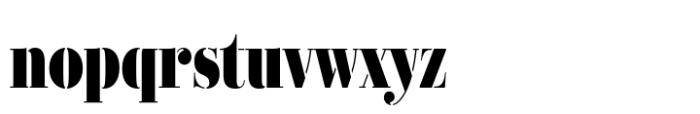 Didonesque Stencil Condensed Black Font LOWERCASE
