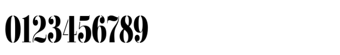 Didonesque Stencil Condensed Bold Font OTHER CHARS