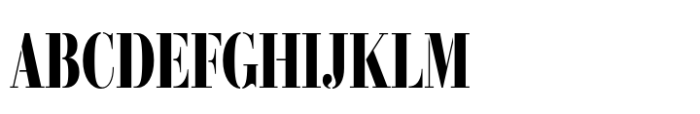 Didonesque Stencil Condensed Bold Font UPPERCASE