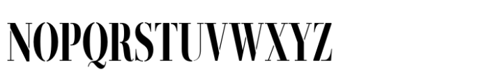 Didonesque Stencil Condensed Medium Font UPPERCASE