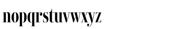 Didonesque Stencil Condensed Medium Font LOWERCASE