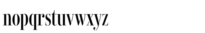 Didonesque Stencil Condensed Font LOWERCASE