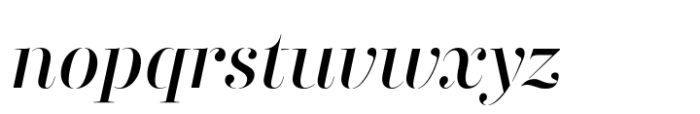 Didonesque Stencil Elegante Italic Font LOWERCASE
