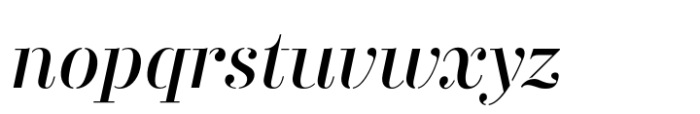Didonesque Stencil Italic Font LOWERCASE