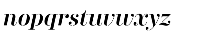 Didonesque Stencil Medium Italic Font LOWERCASE