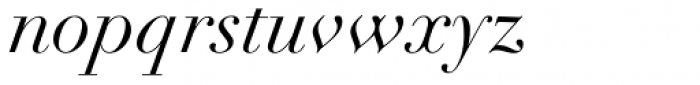 Didot LT Pro Italic Font LOWERCASE