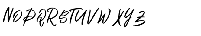 Dienda Brush Font UPPERCASE