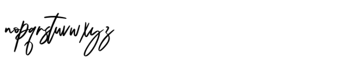 Dienda Brush Font LOWERCASE