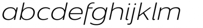 Dienstag Light Italic Font LOWERCASE