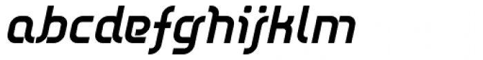 Dieppe Regular Oblique Font LOWERCASE
