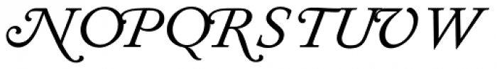 Diethelm AR Display Swash Italic Font UPPERCASE